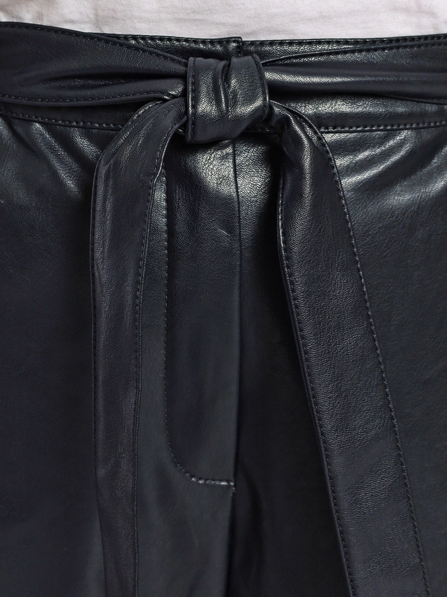Укороченные брюки Greta из искусственной кожи